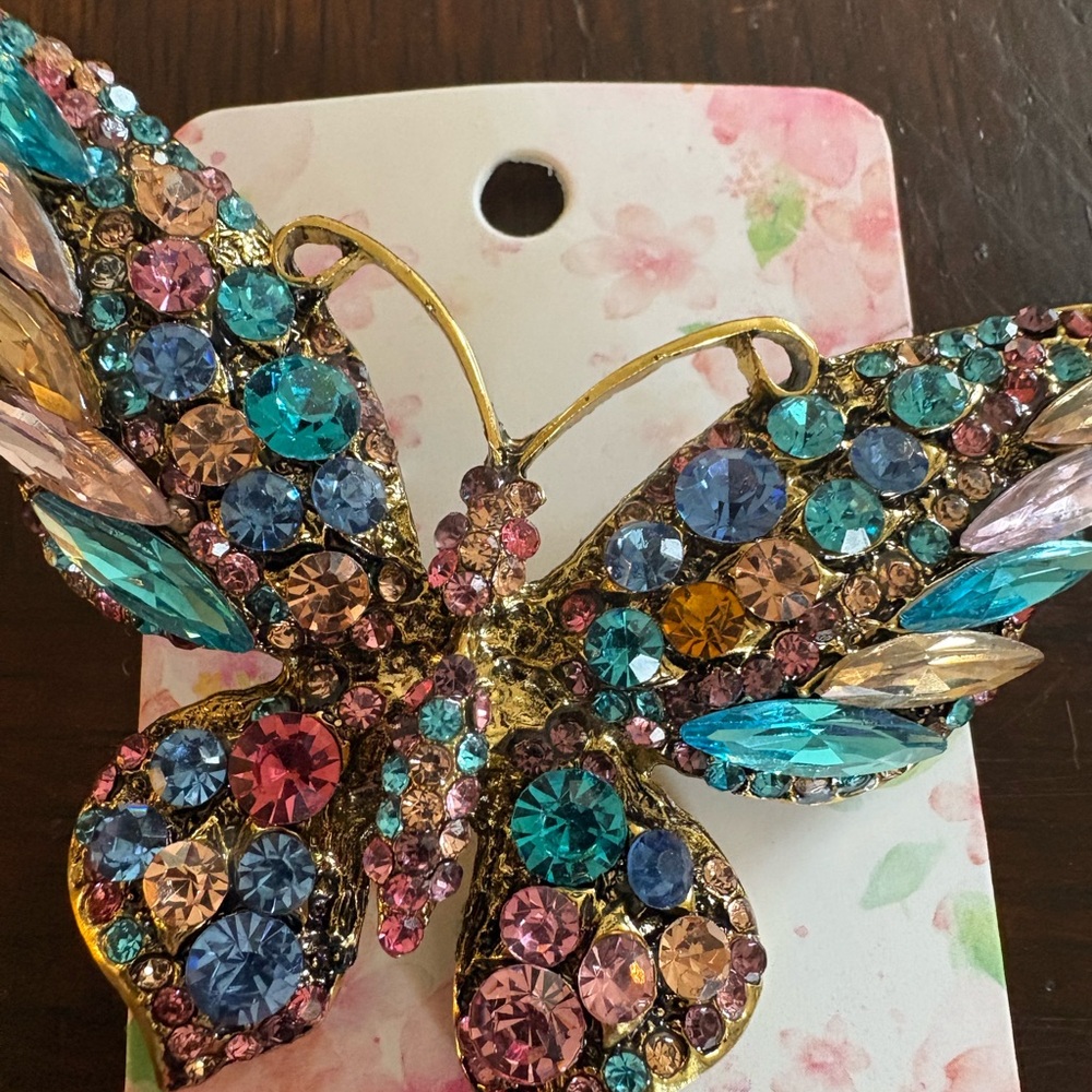 Colorful Butterfly Brooch - Picture 13 of 17